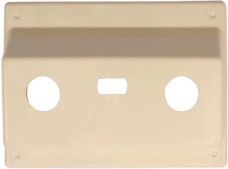 DSRTLP RV Faucet Bezel Stand Off Faucet Cover for Camper Van Travel Trailer Motorhome Shower Plate Replacement White (Parchment Bezel) - Image 1